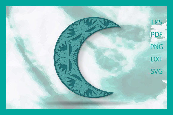 3d Luxurious Moon Floral Layer Design26: A Graphics & Crafts Review