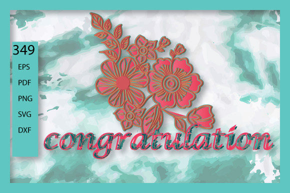 3D Multilayer Congratulation Wall Art Graphics for Crafts