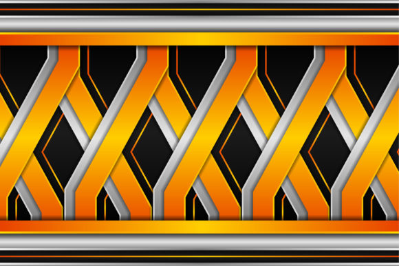 Cross Geometric Background Orange Black for Graphics and Backgrounds