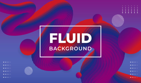 Gradient 3D Fluid Wave Shape Background Graphics for Modern Blogs