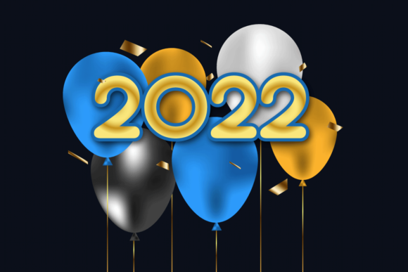 New Year 2022 Golden Text Effect Design for Graphics