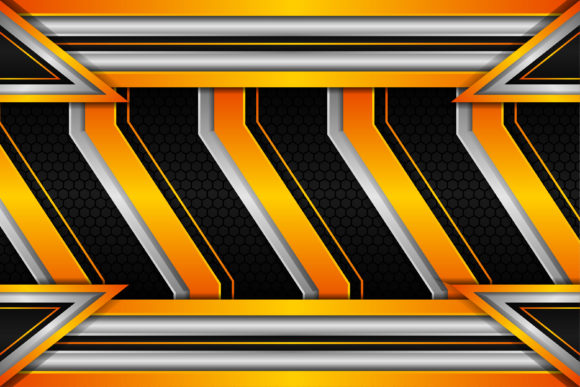 Orange Black Geometric Background Hexago: A Review for Graphics and Backgrounds