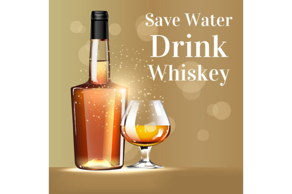 Save Water Drink Whiskey Realistic Embroidery Review